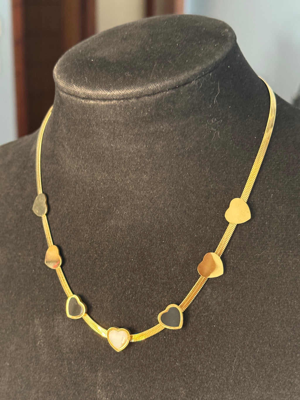 Stainless Steel Gold Snake Necklace