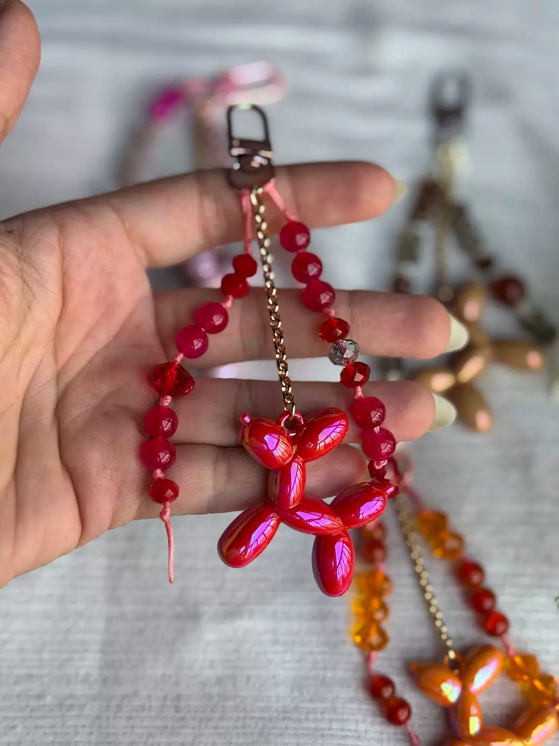 Large Balloon Dog Bag Charm " Set 1"