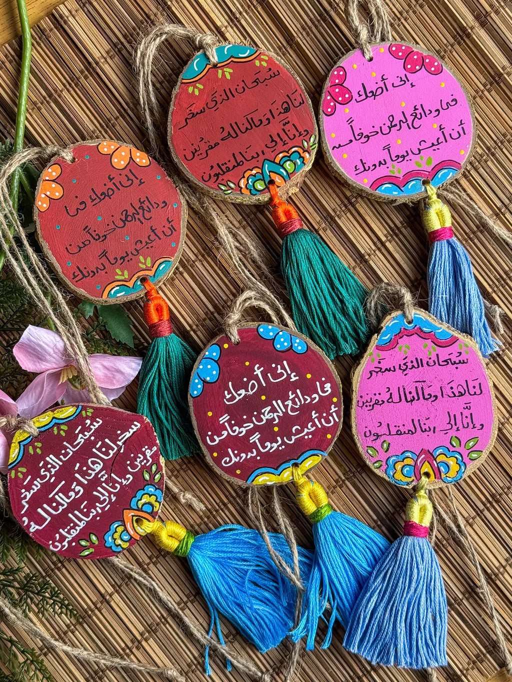 Lollypop Small Tassel Wood Car Hanger