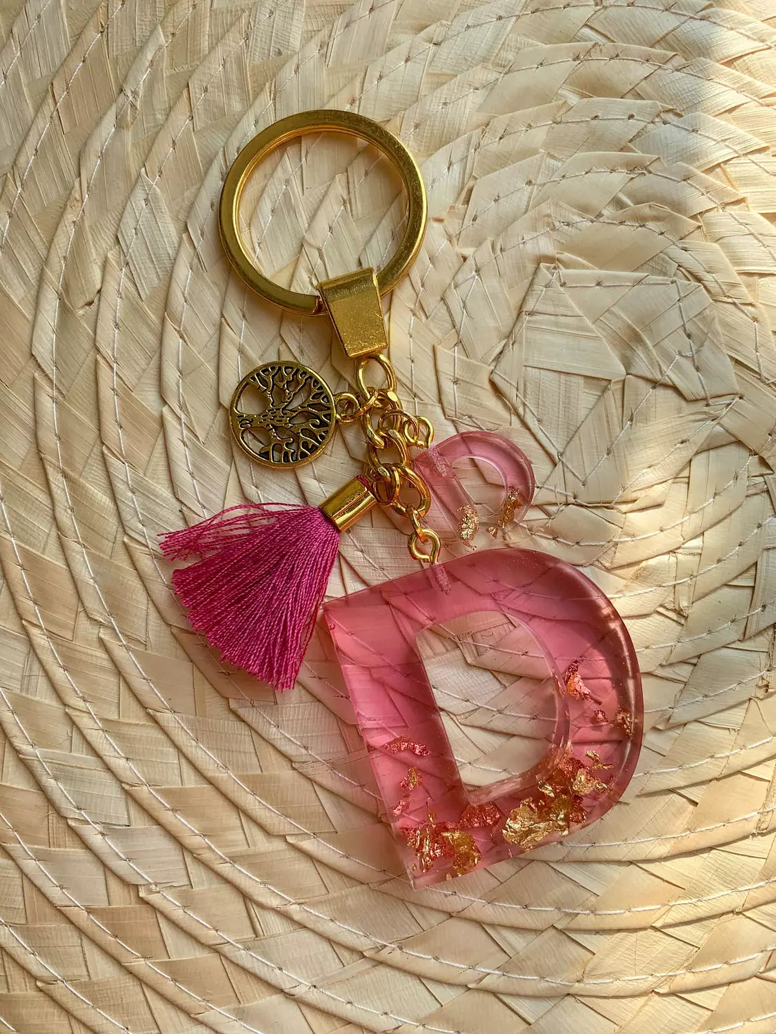 Letter ( D ) Keychain