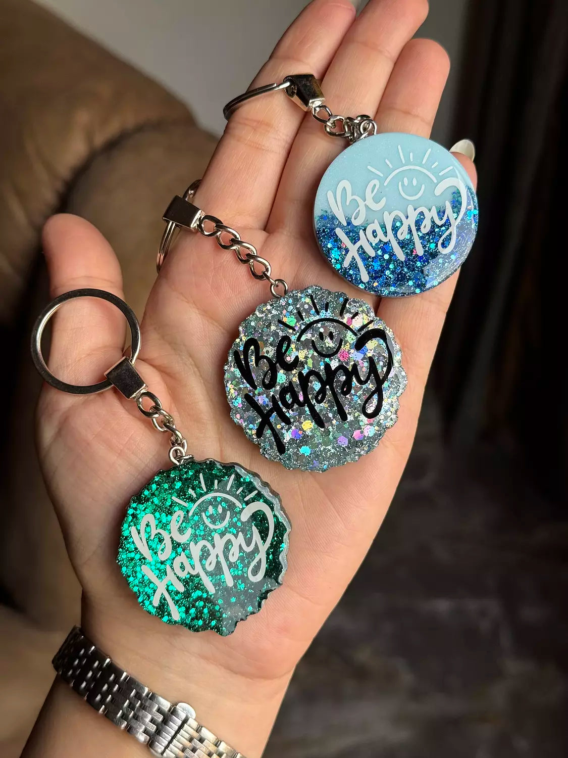 “ Be Happy “ Keychain