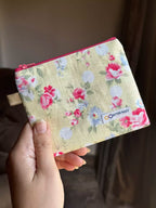 Yellow Rose Keychain Wallet