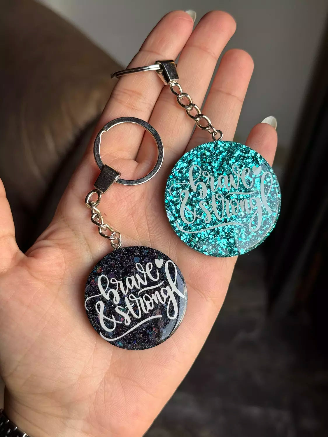 “ Brave & Strong “ Keychain