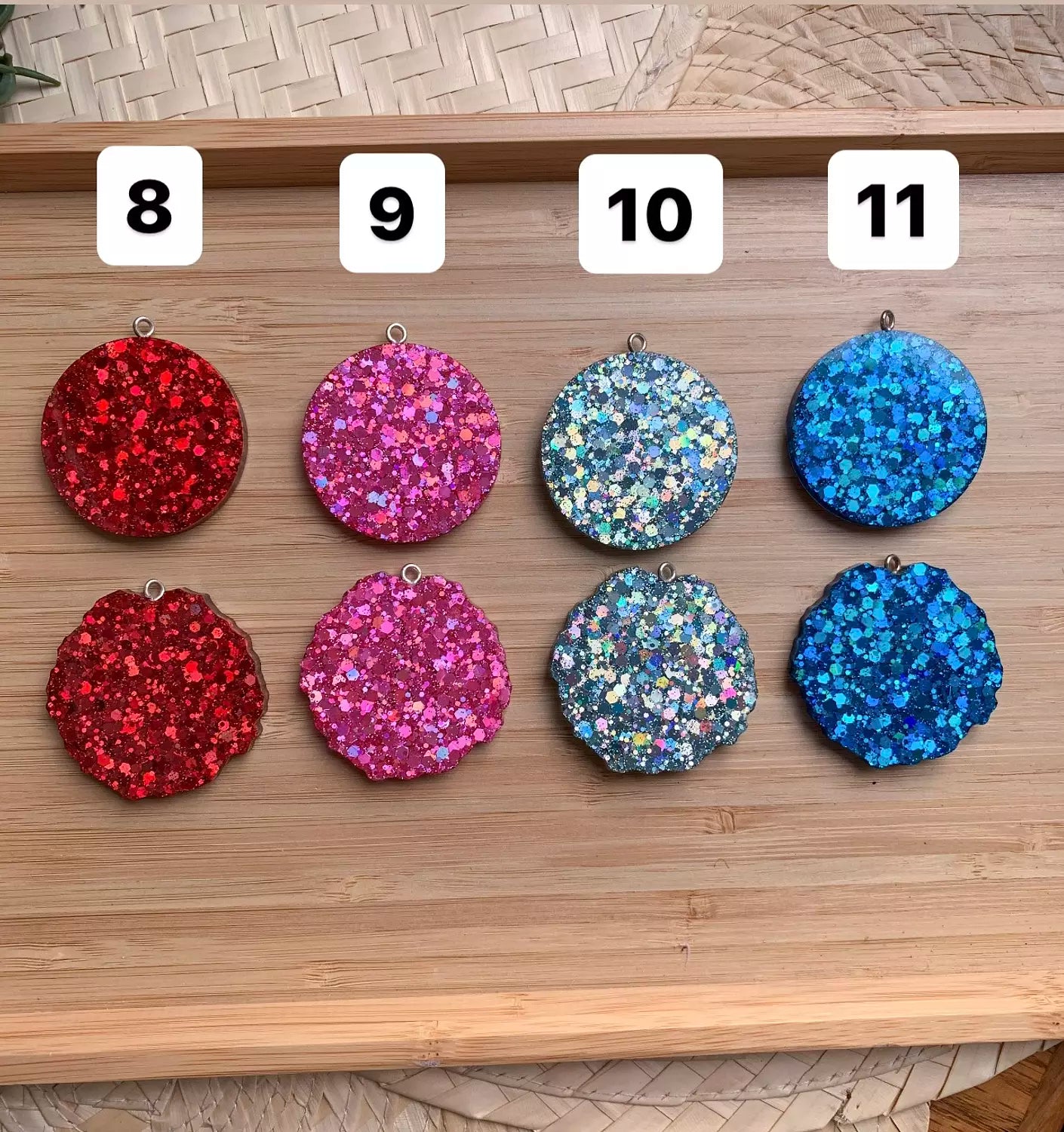 Letter/Name Keychain " Glitter Colors  "