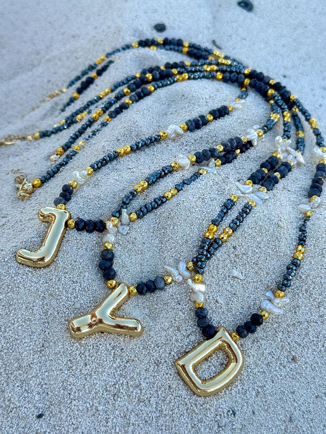 Summery Chuncky Letters Necklace