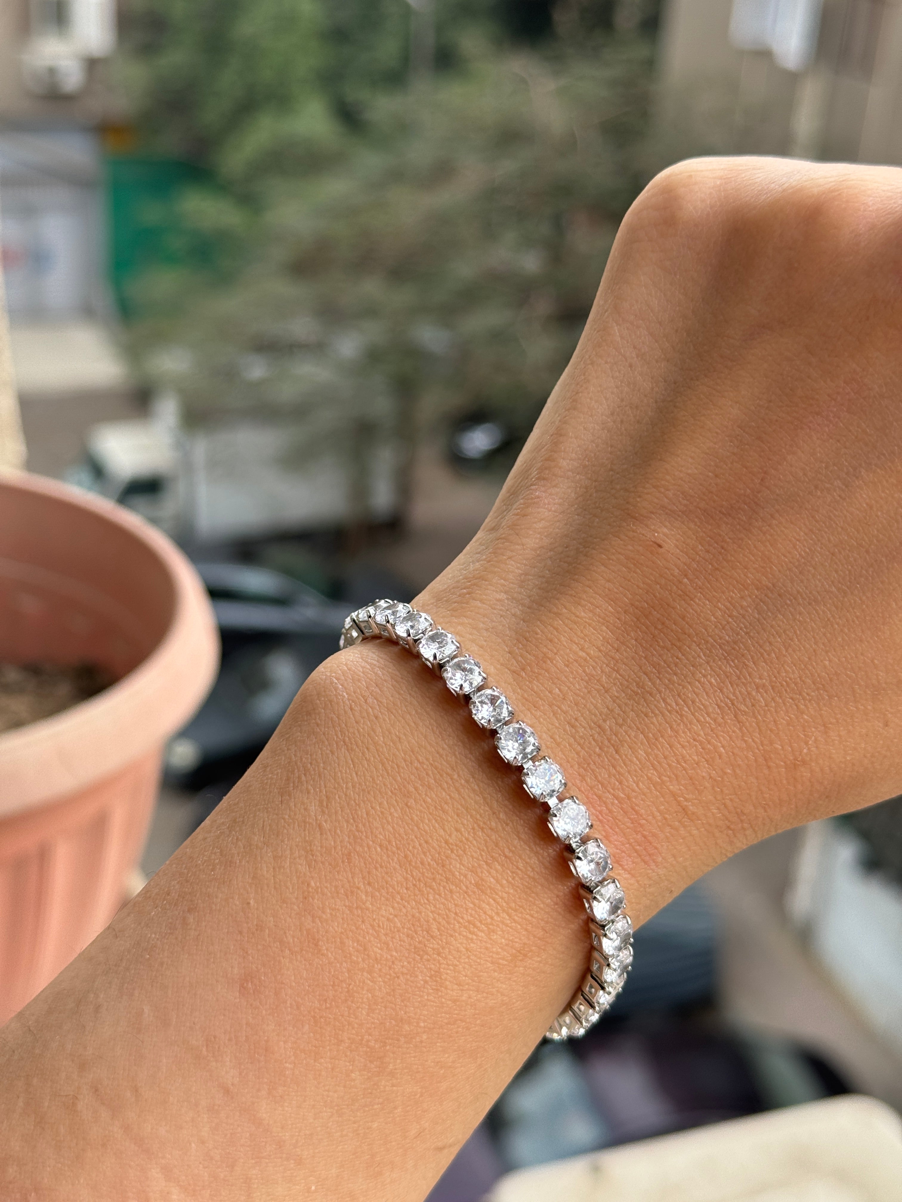 Silver Tennis Bracelet
