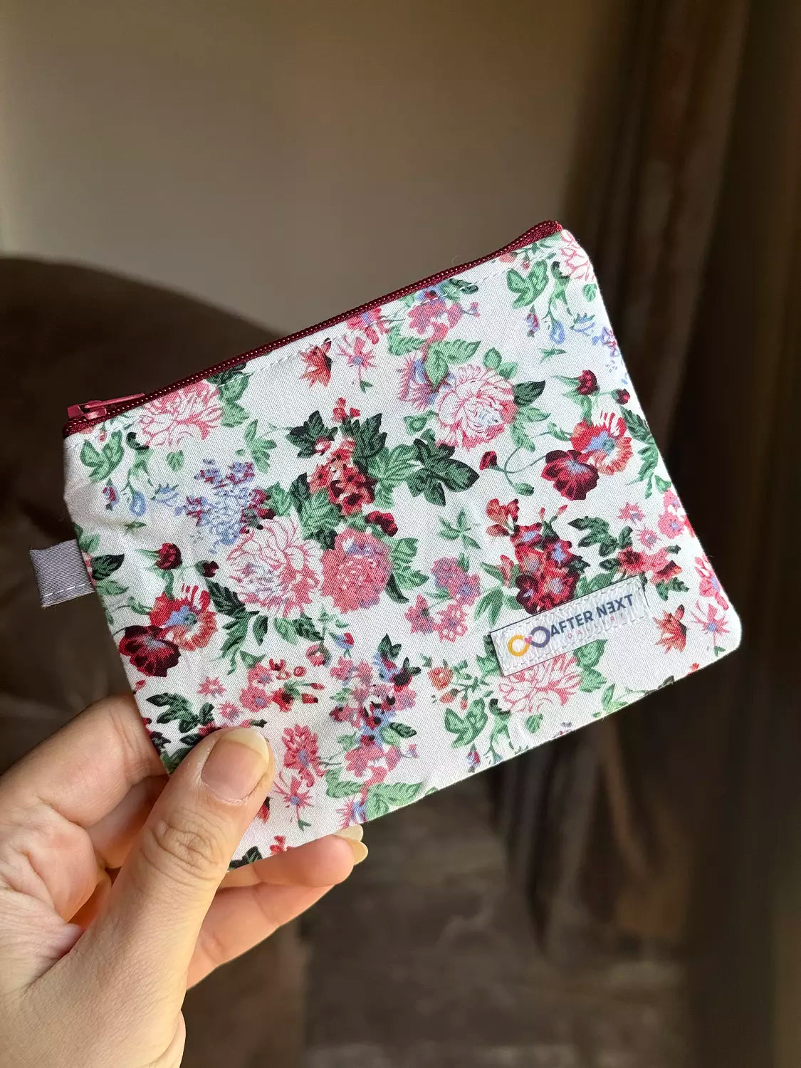 Vintage Maroon Keychain Wallet