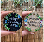 Today is a Good Day Medium Wood Car Hanger