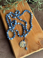 Knotted 99 Bead Rosary  With Pendant Charm