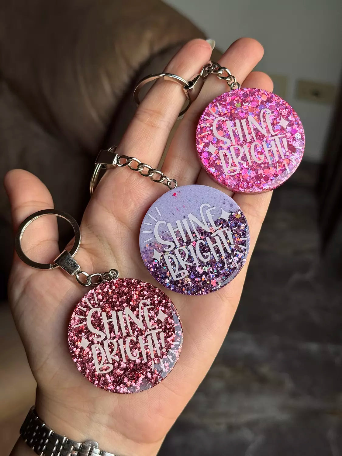 “ Shine Bright ! “ Keychain