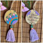 Mandala Small Tassel Wood Car Hanger