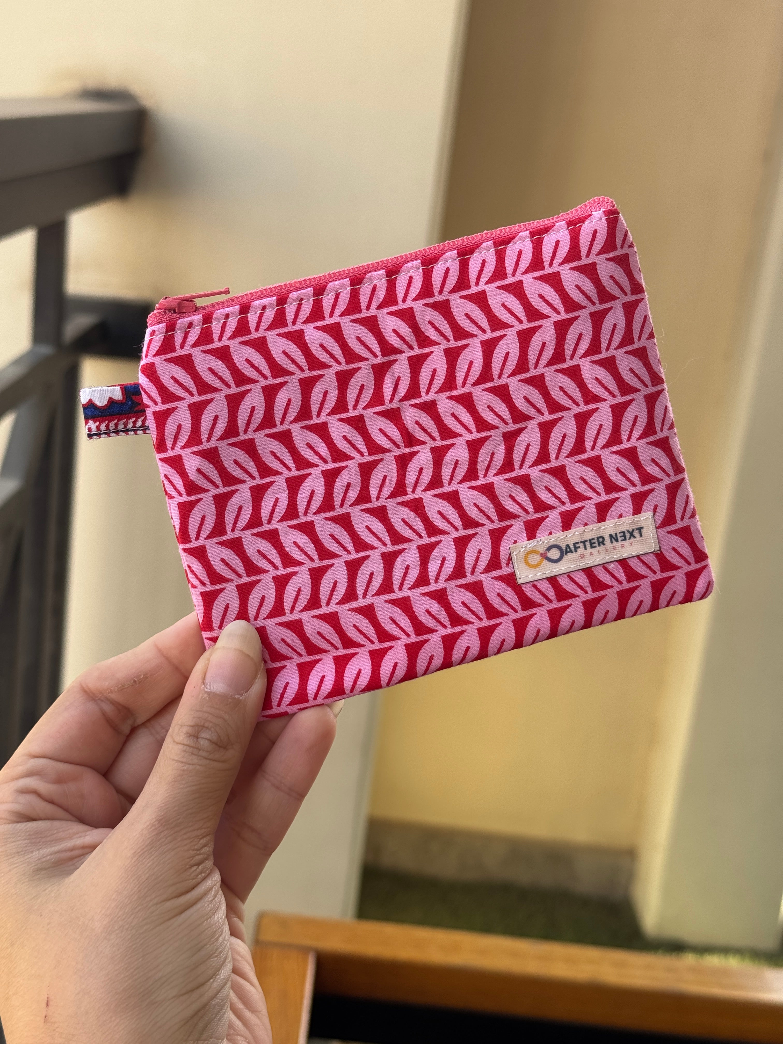 Pinky Leaves Keychain Wallet ( Valentine's Collection )