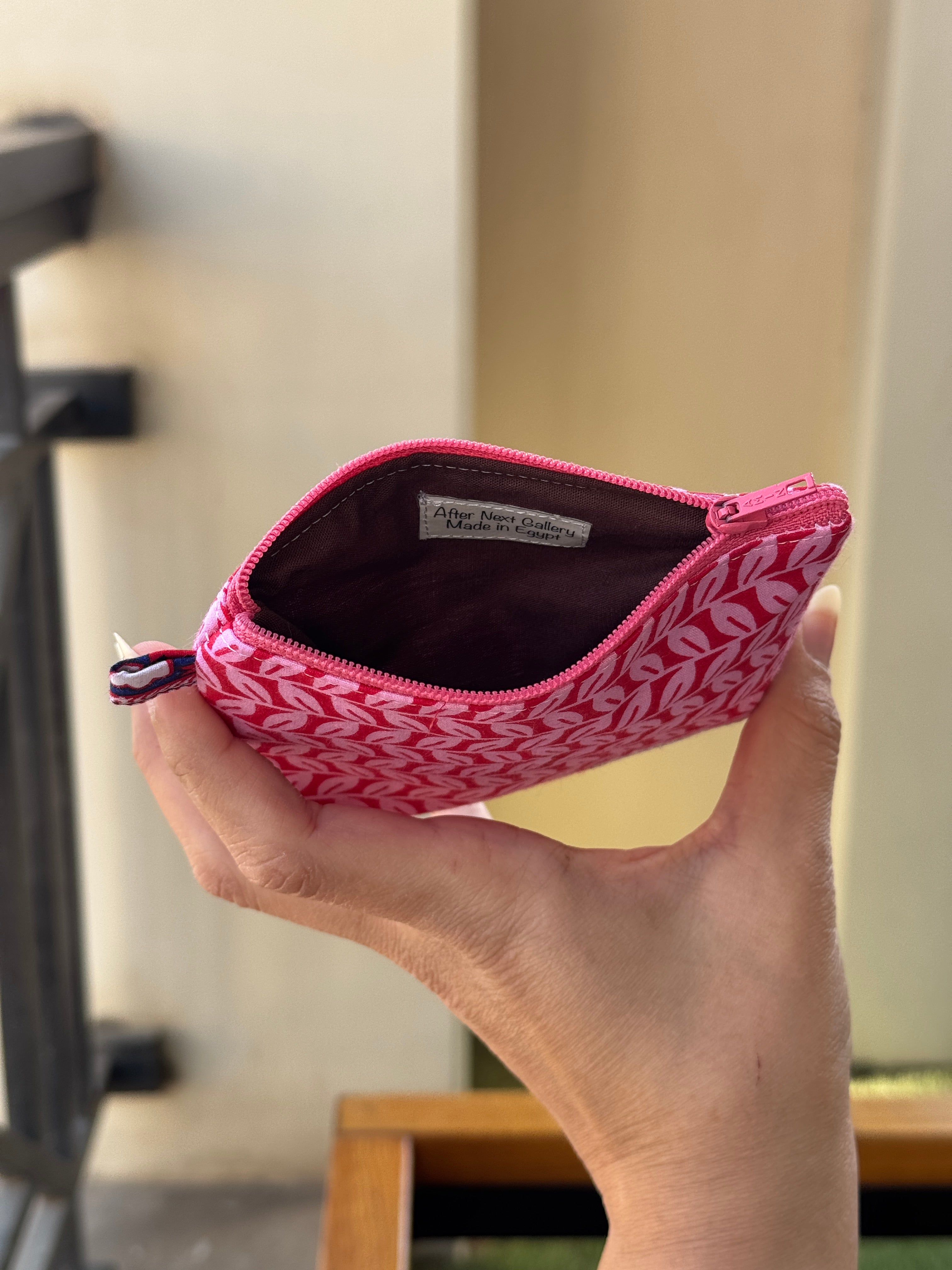 Pinky Leaves Keychain Wallet ( Valentine's Collection )