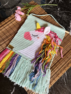 Unicorn Crochet Wall Art