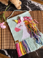 Unicorn Crochet Wall Art