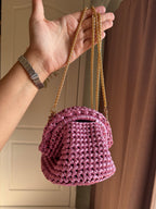 Petite Glam Crochet Evening Bag ✨