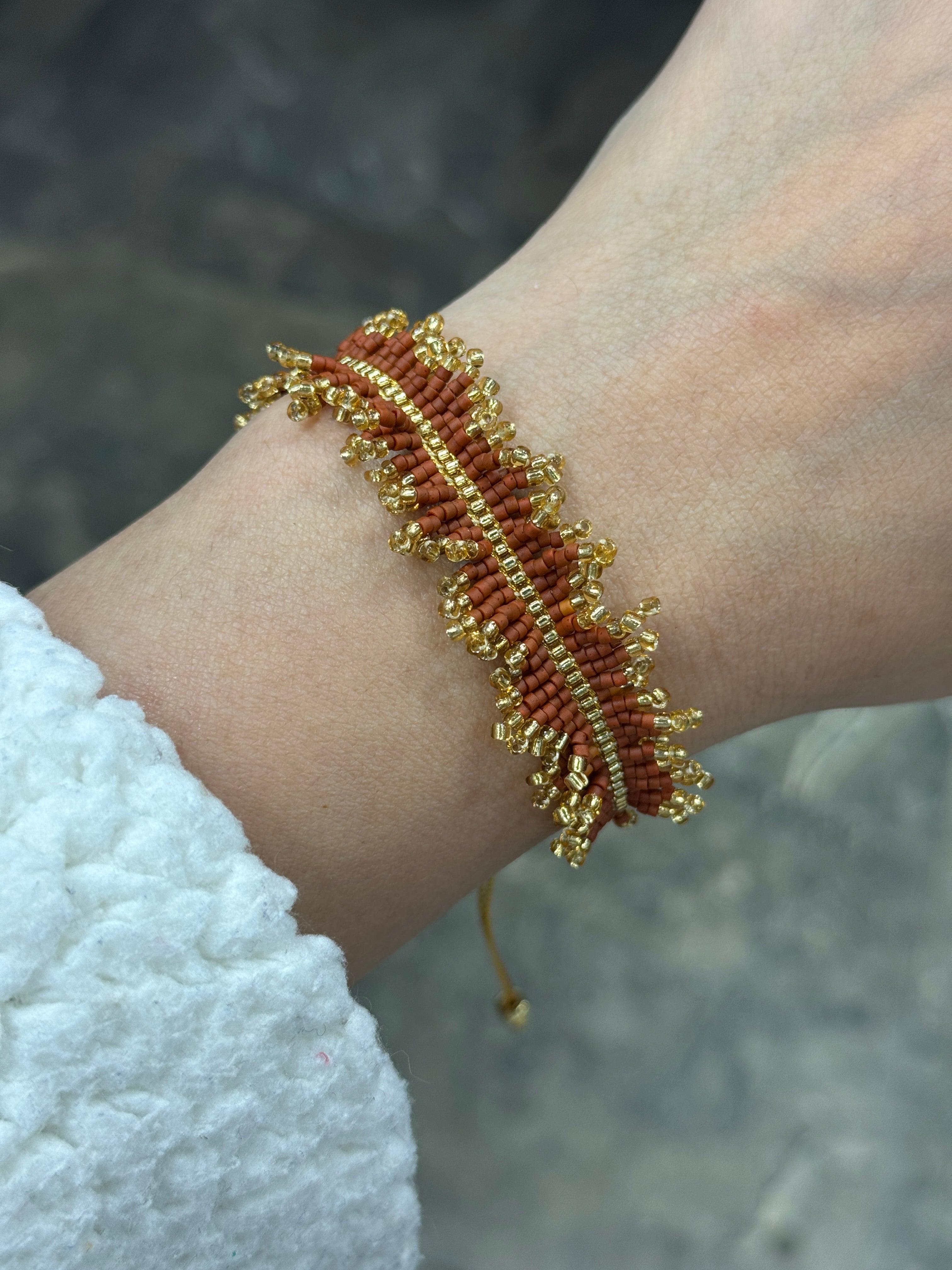 Miyuki Ruffle Beads Bracelet