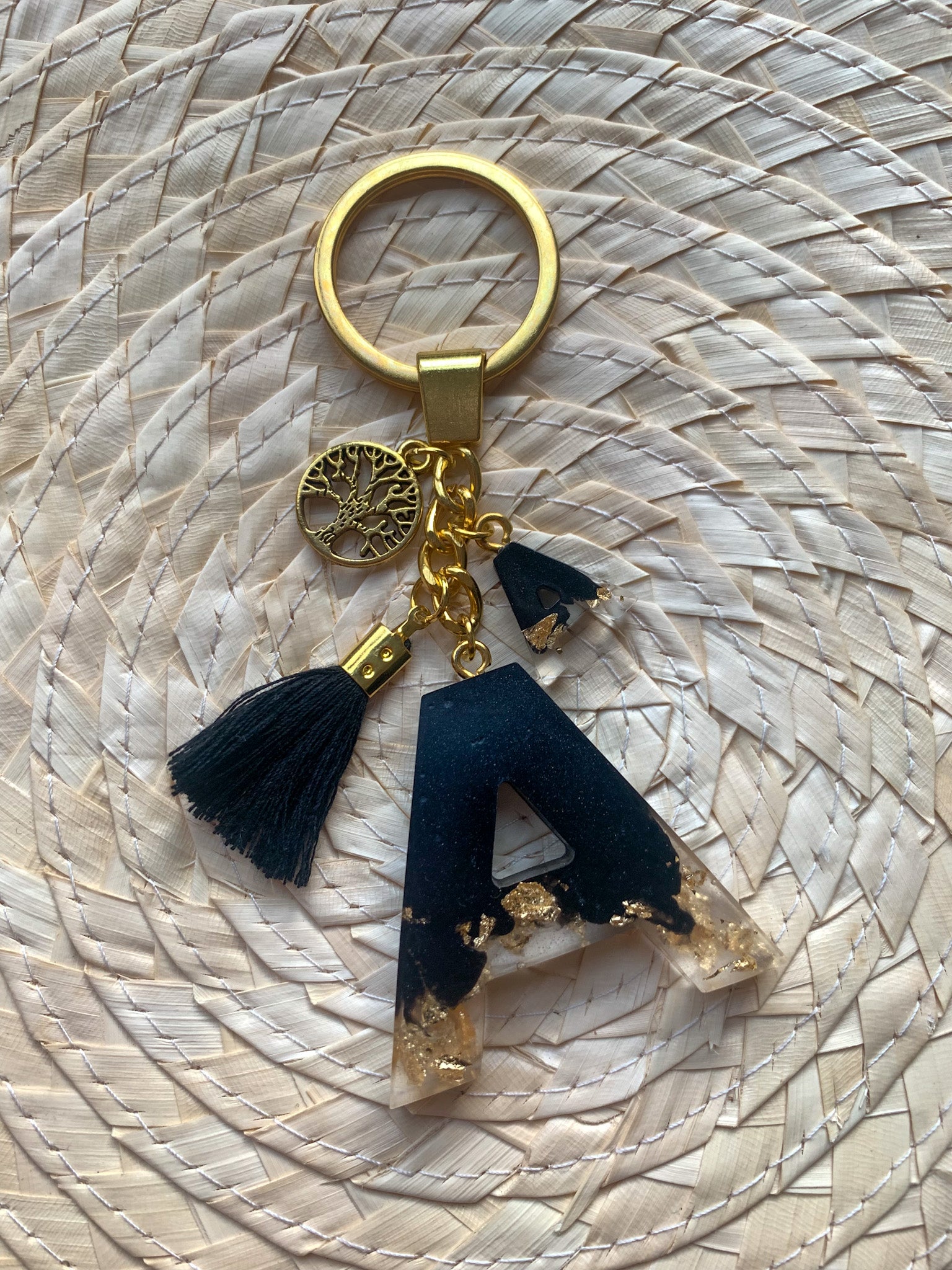 Letter ( A ) Keychain