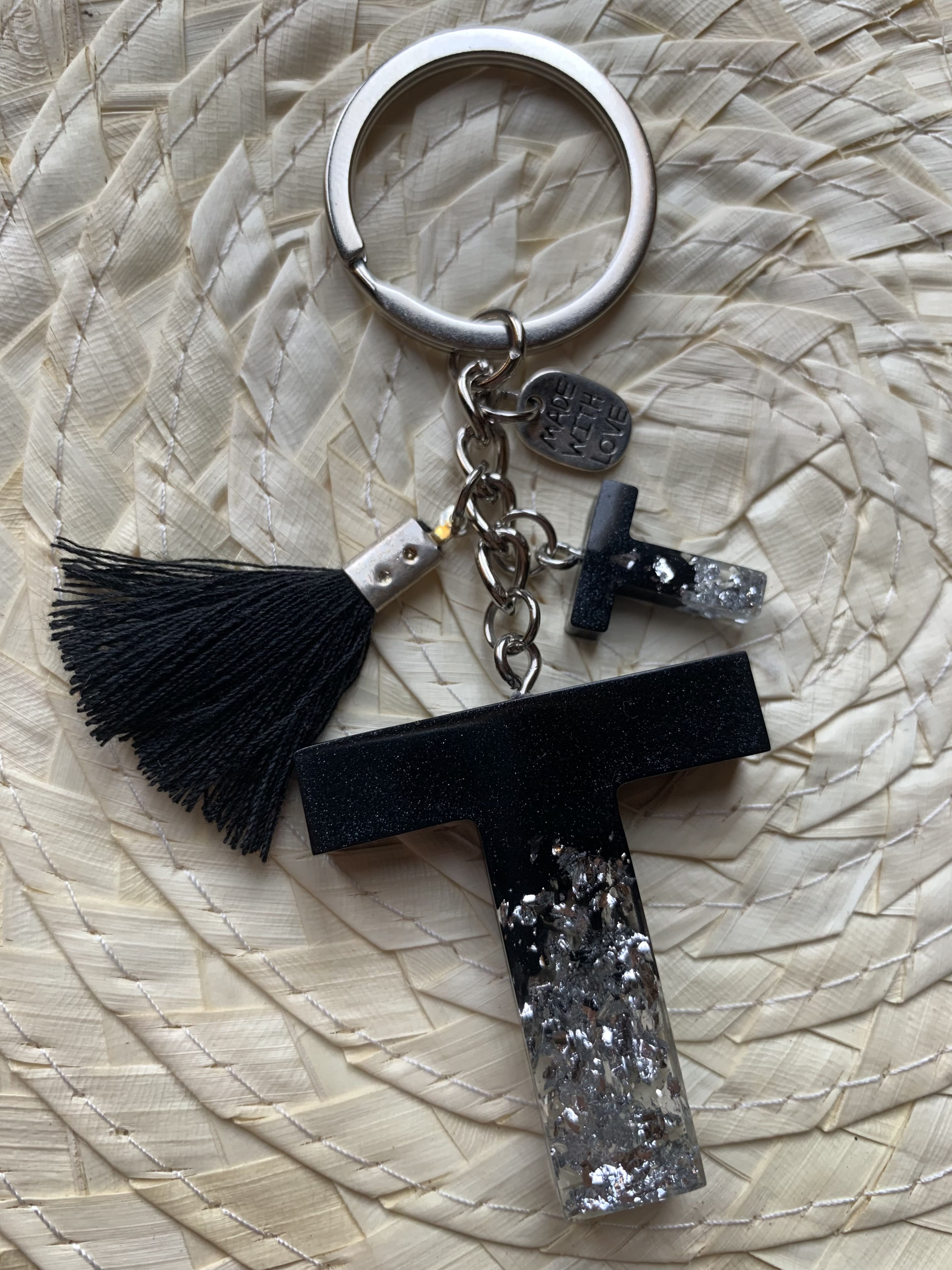 Letter ( T ) Keychain