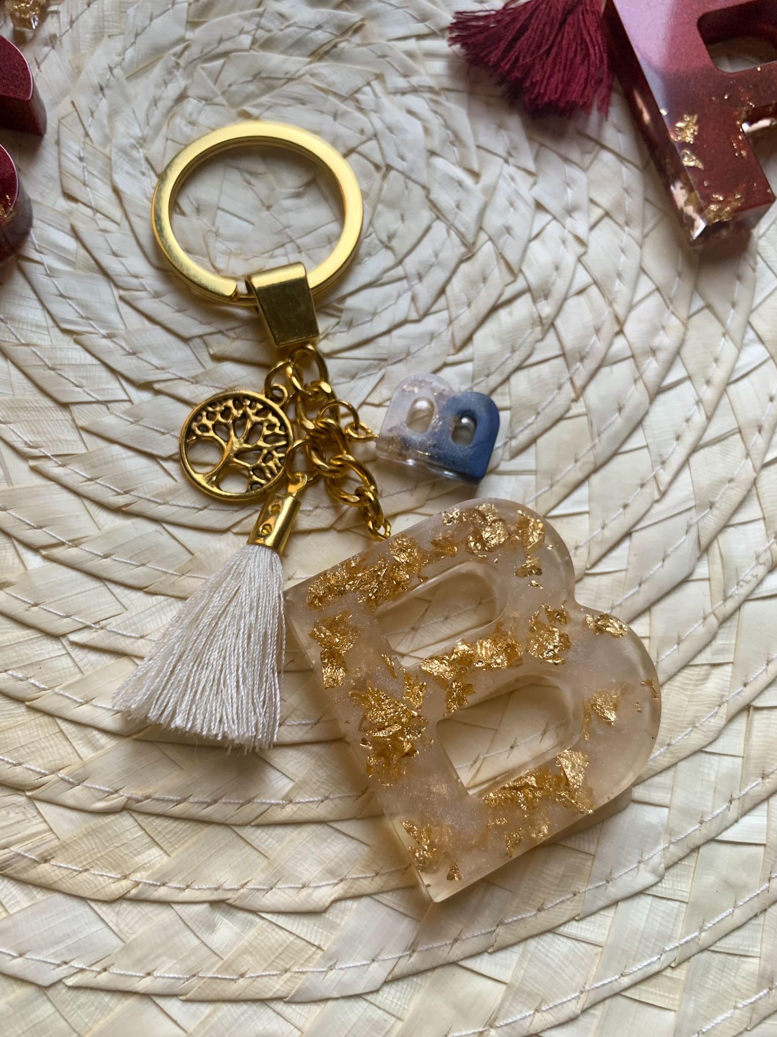 Letter ( B ) Keychain