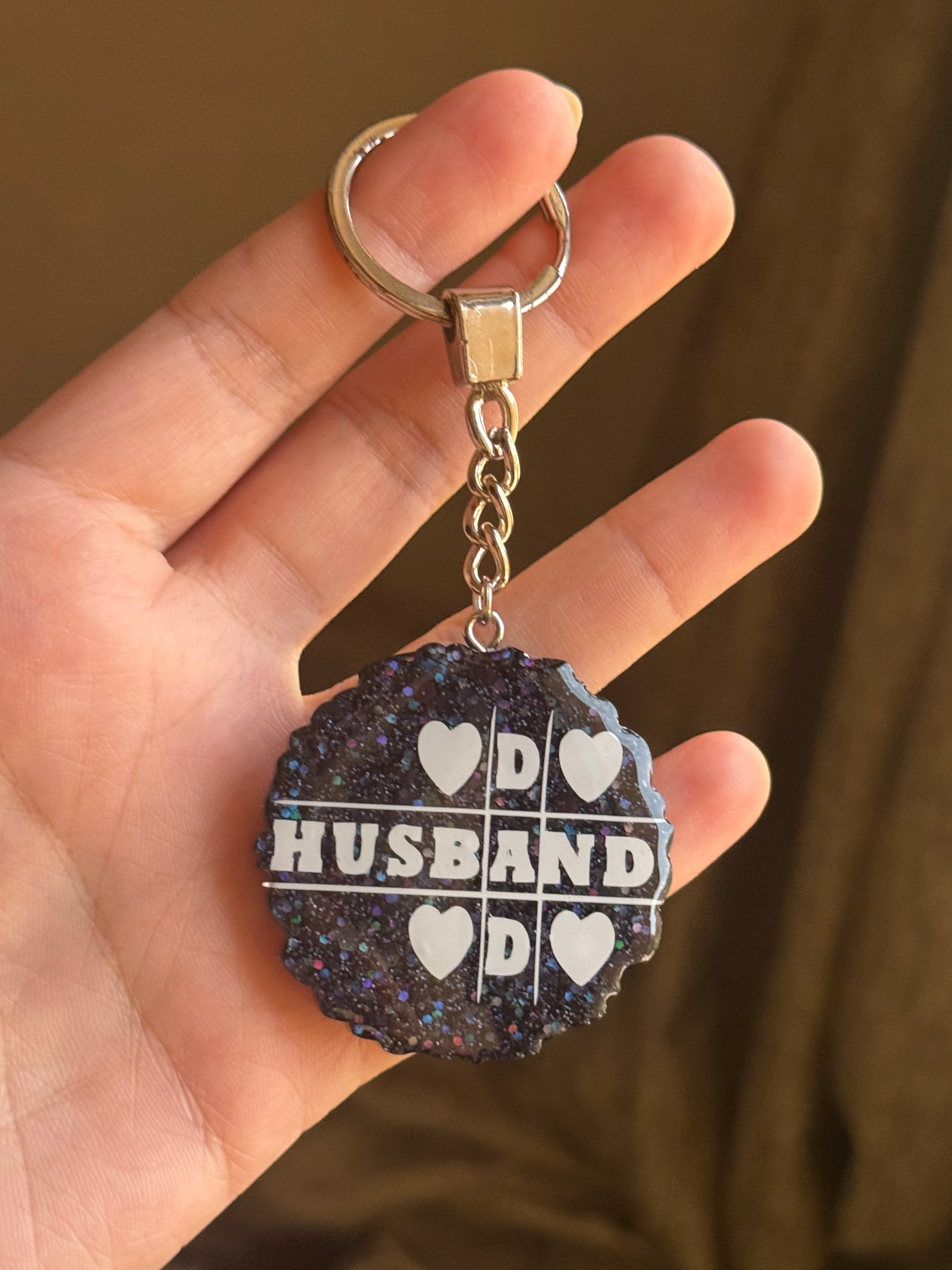 “ Husband / Dad “ Keychain
