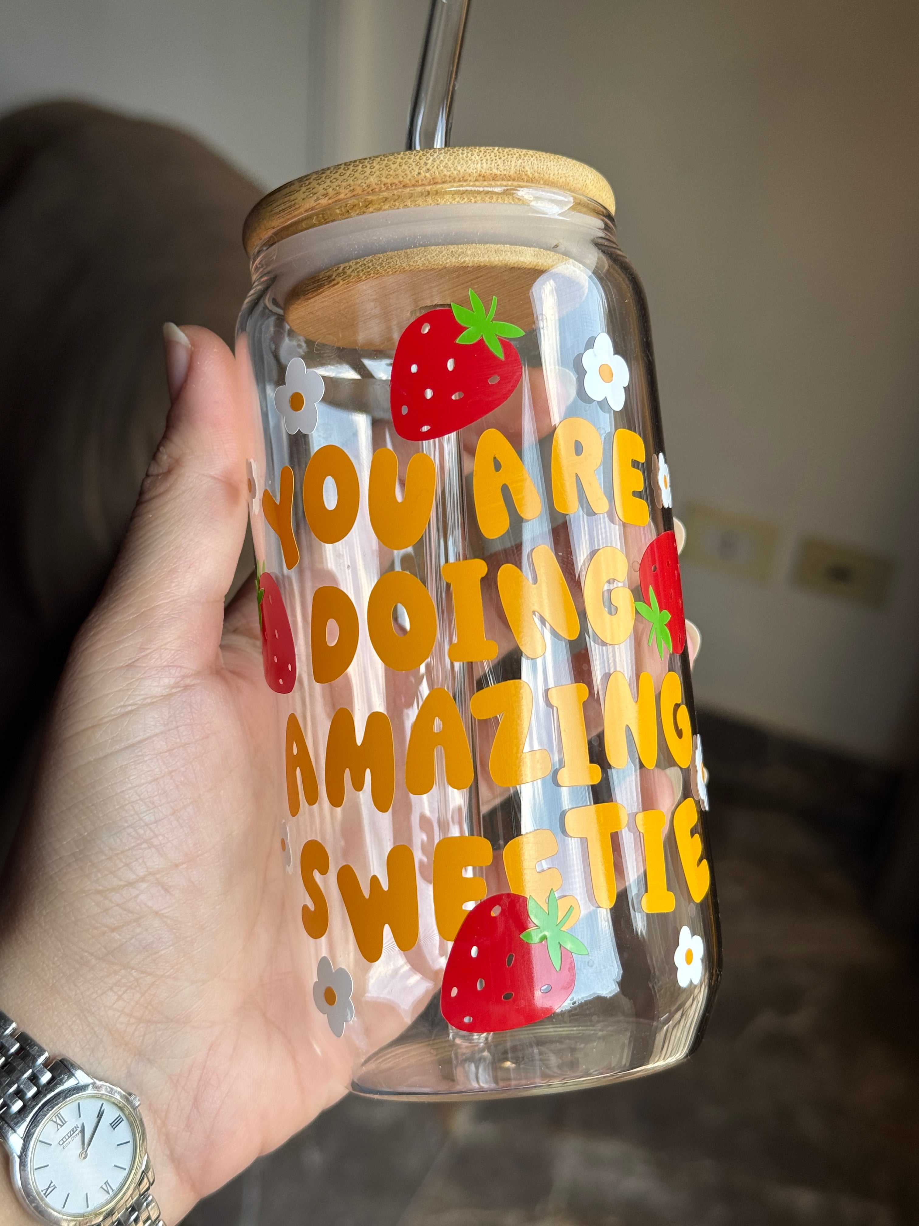 You are doing Amazing Sweetie Tumbler Glass