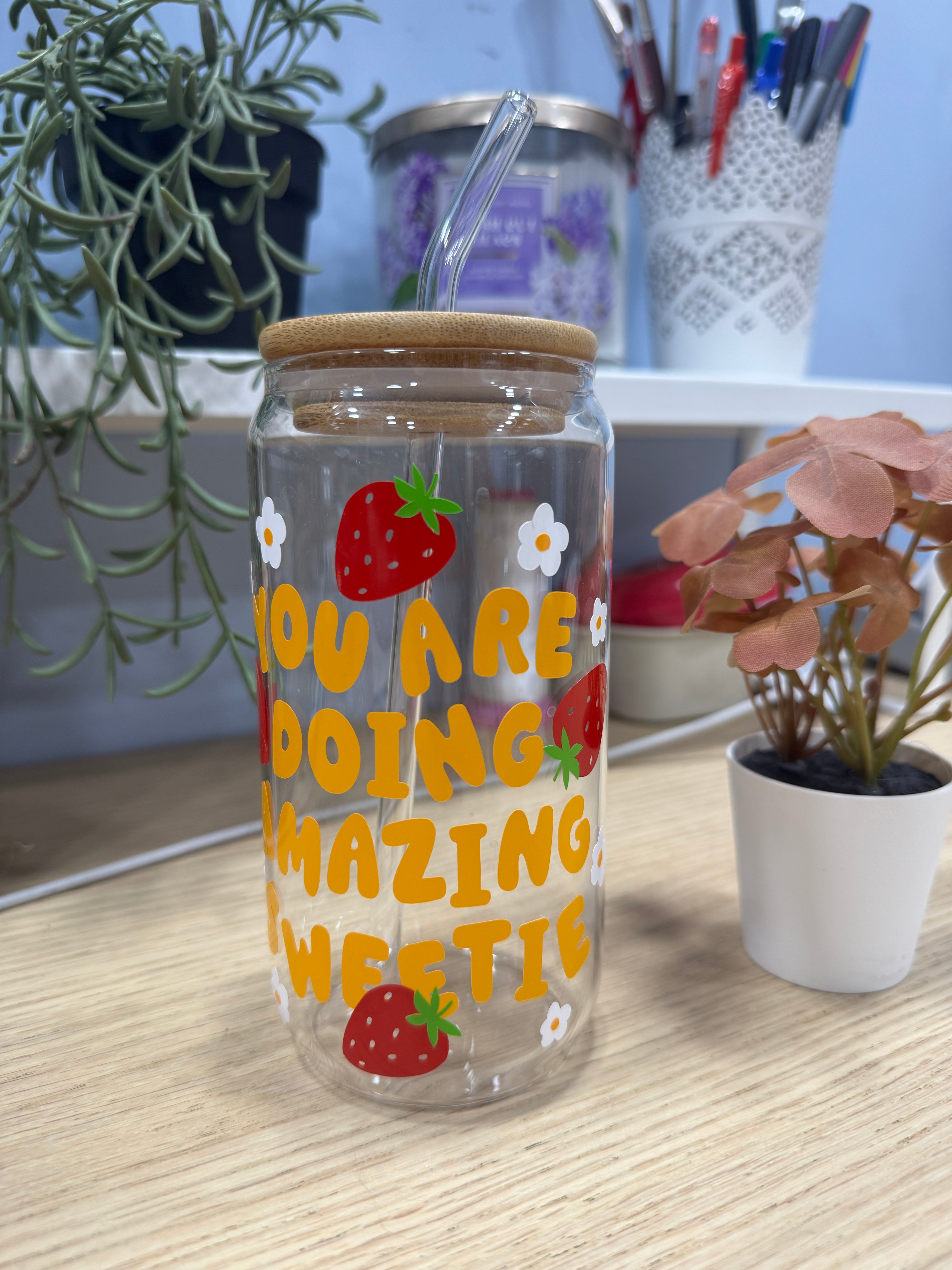 You are doing Amazing Sweetie Tumbler Glass