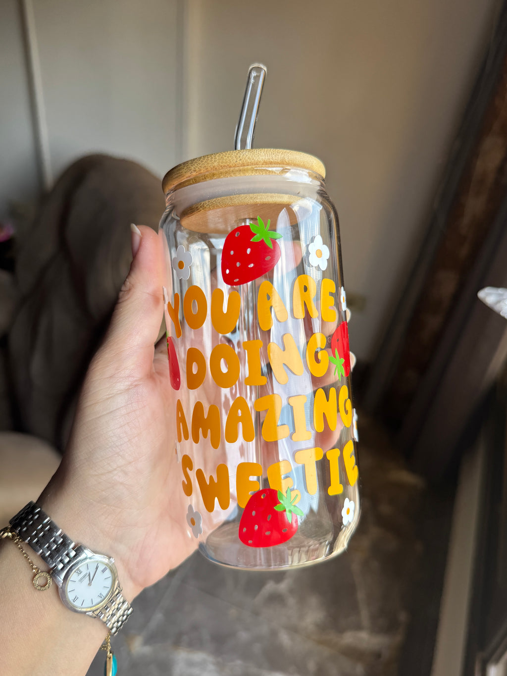 You are doing Amazing Sweetie Tumbler Glass