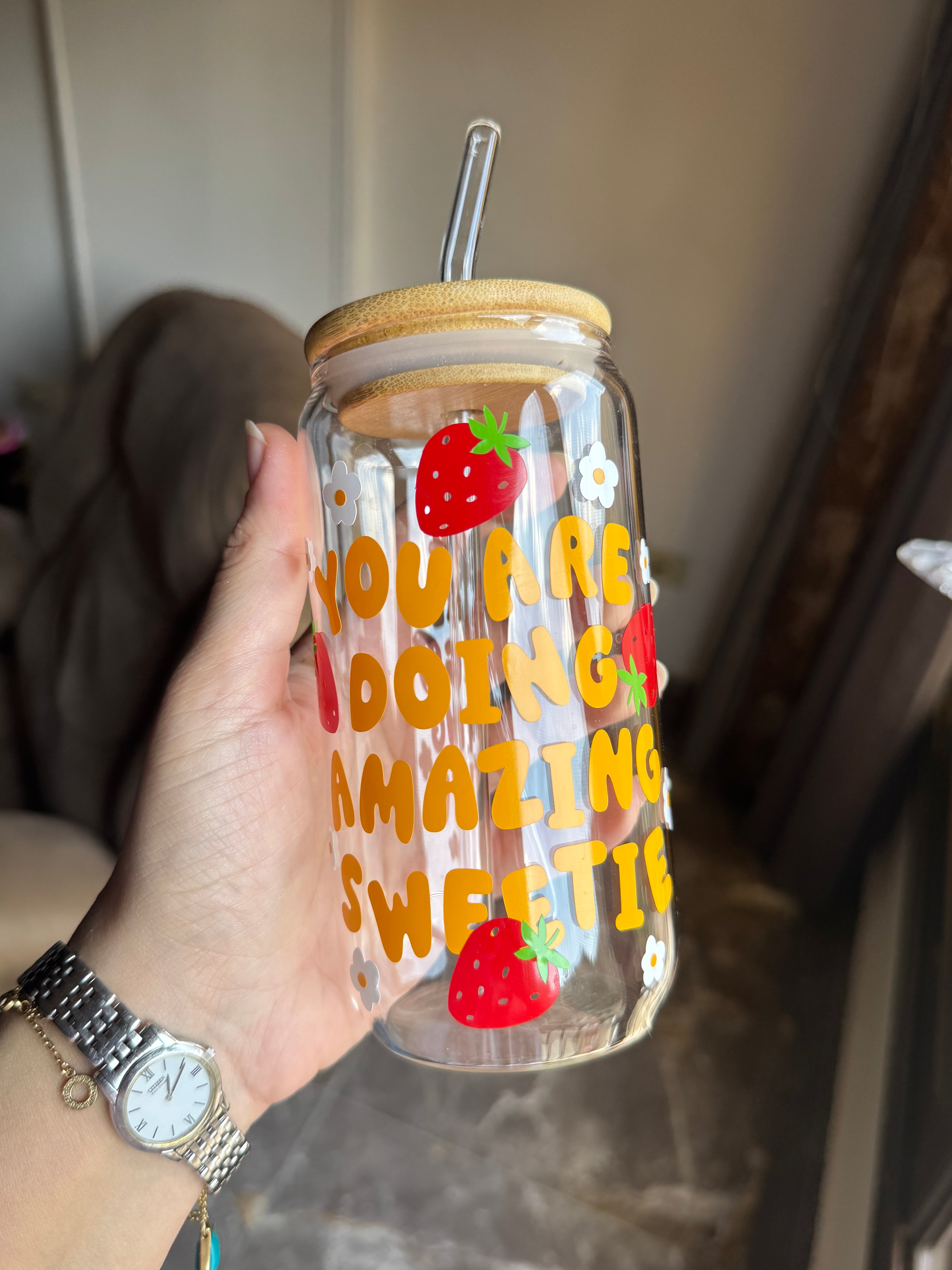 You are doing Amazing Sweetie Tumbler Glass