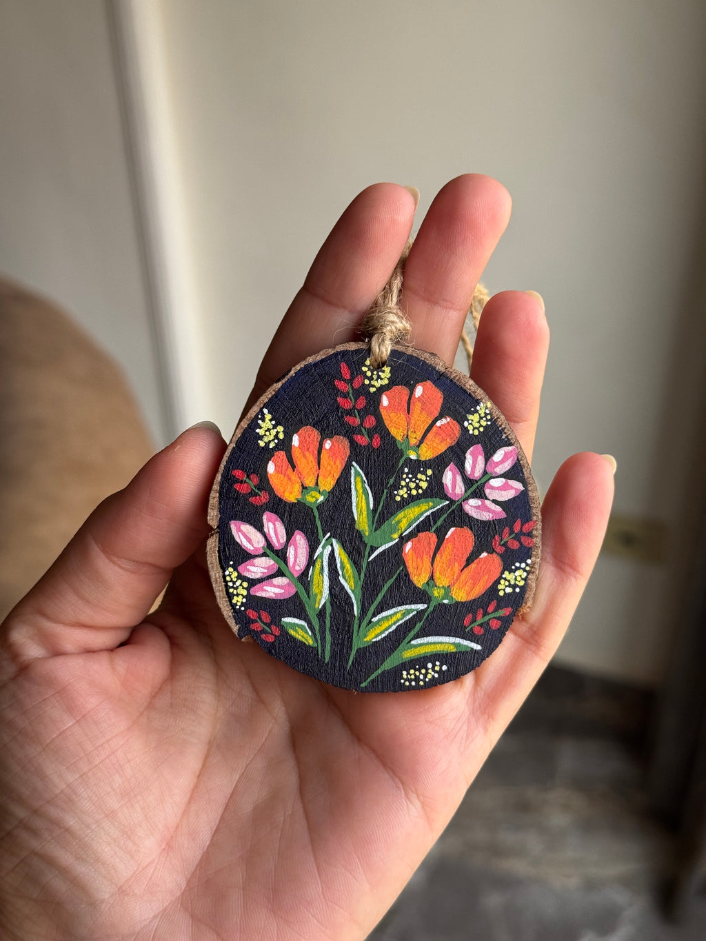 Blossom Small Wood Car Hanger
