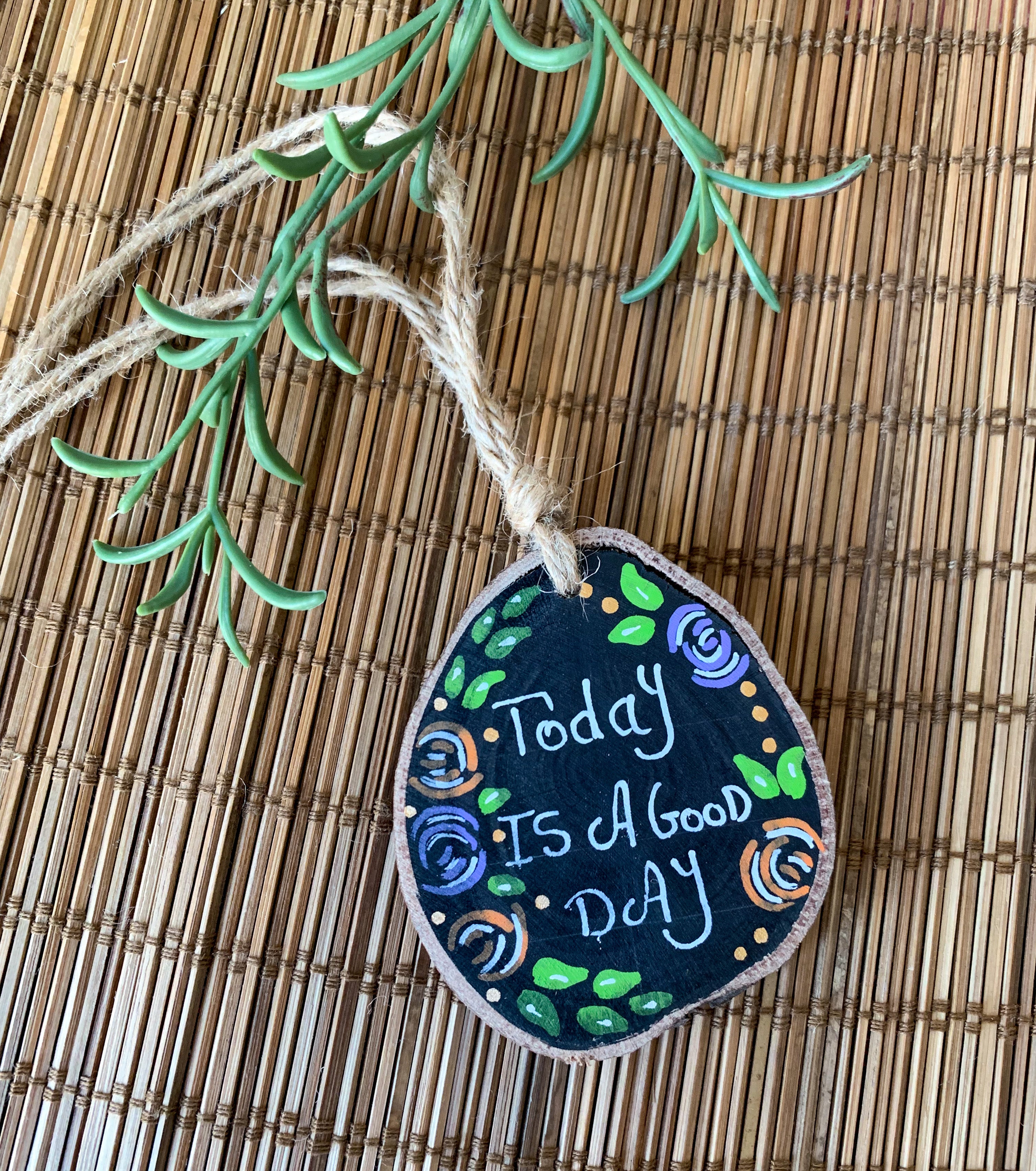 فالله خير حافظا Small Wood Car Hanger