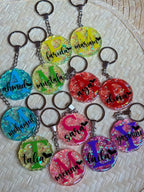 Letter/Name Keychain " Opal Colors "