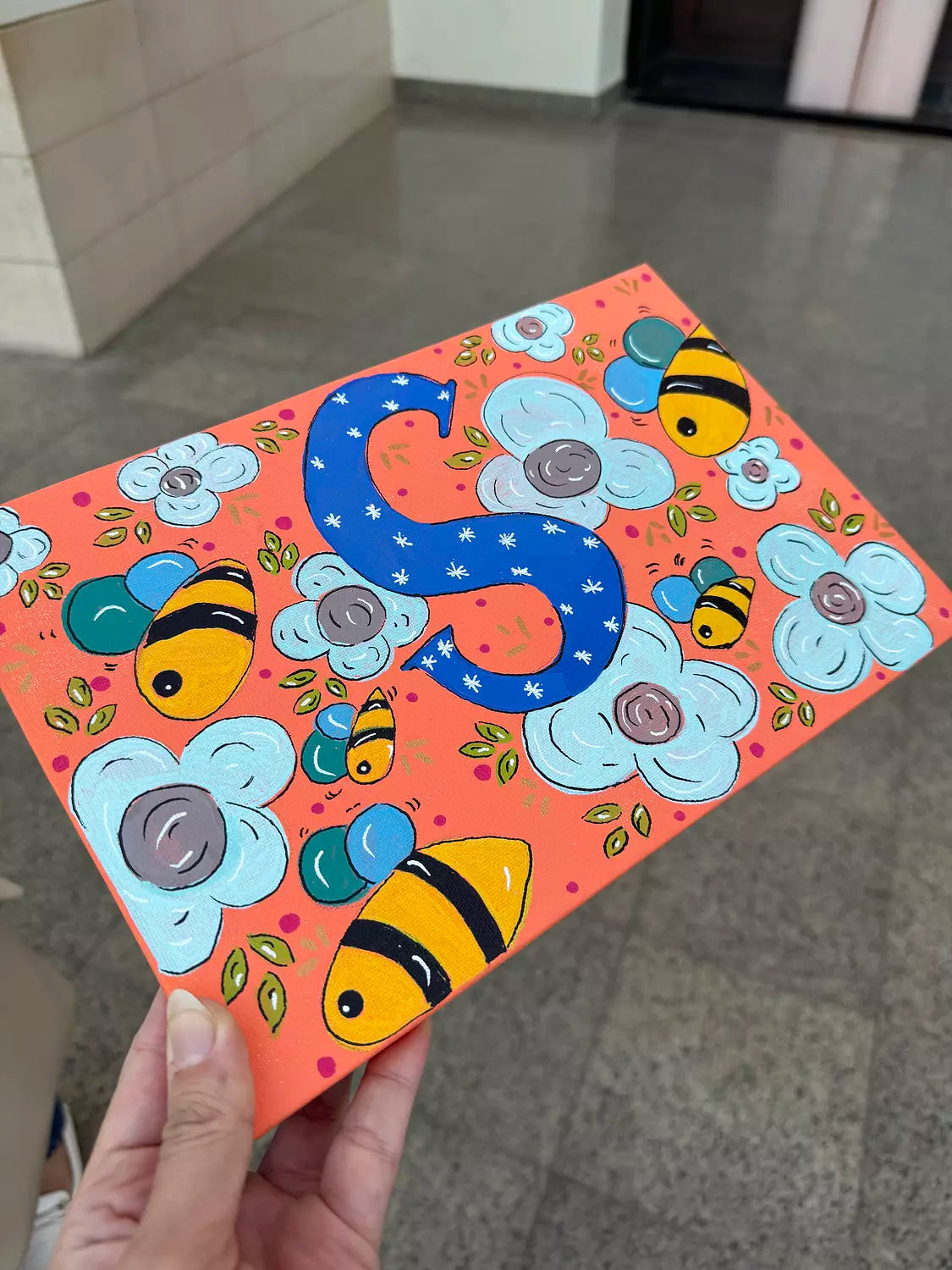 Kids Letter Canvas Painting