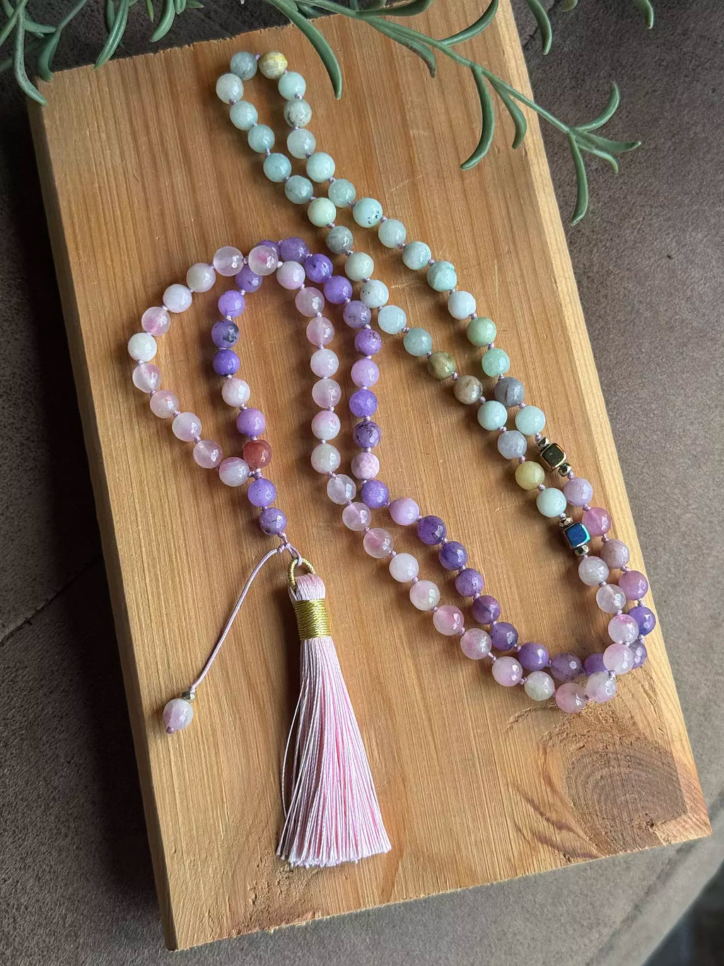 Knotted 99 Bead Rosary  " Mix Color "