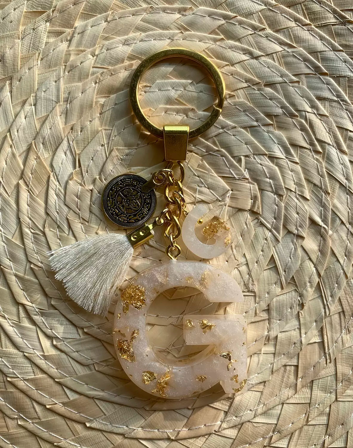 Letter ( G ) Keychain