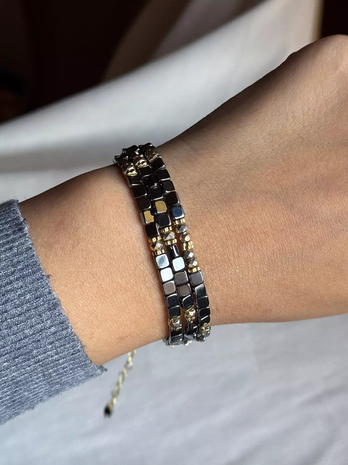 Hematite Necklace " Without Letter  "