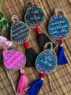 Wreath Small Tassel Wood Car Hanger