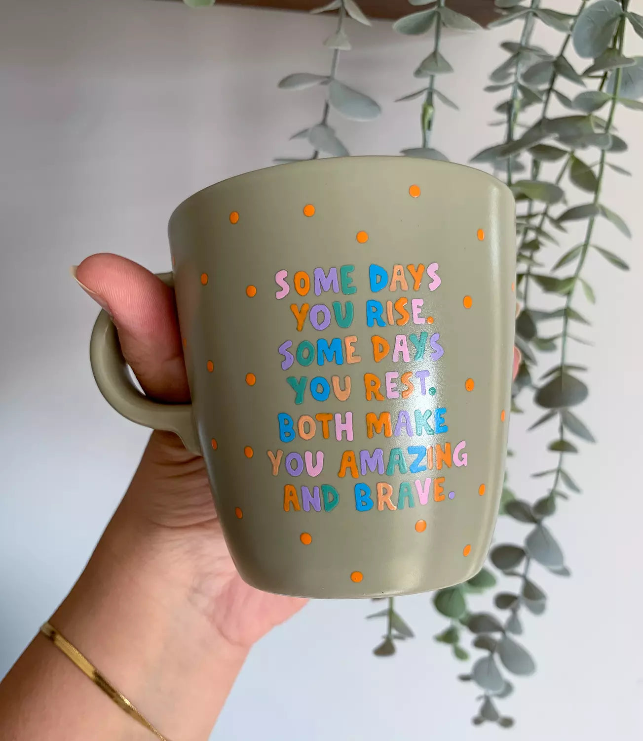 Amazing & Brave Mug "Quote Only"
