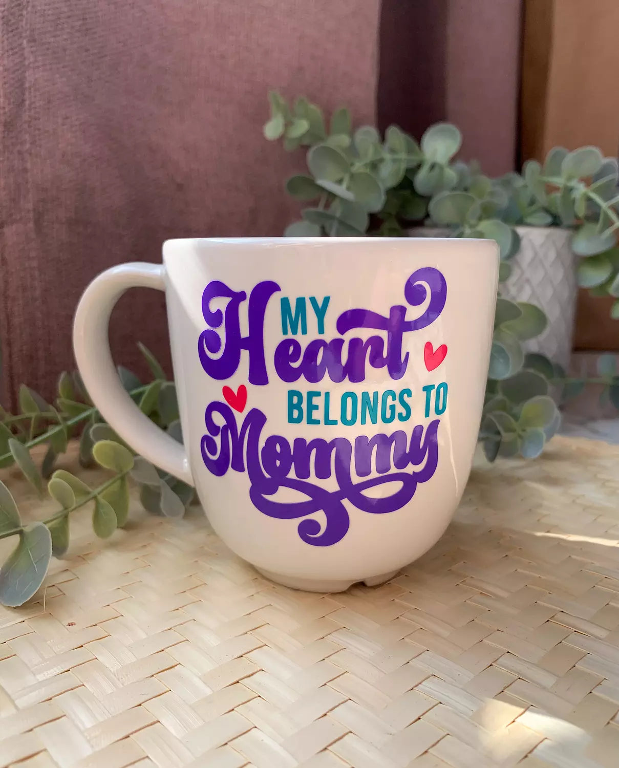" My Heart Belongs to Mommy " Vinyl Mug