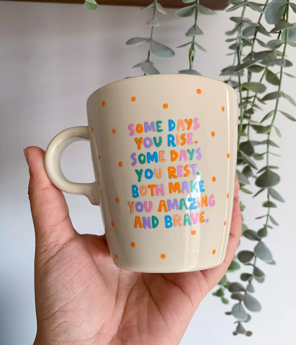 Amazing & Brave Mug "Quote Only"