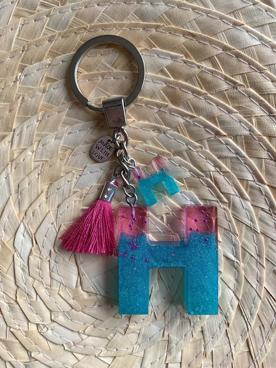Letter ( H ) Keychain