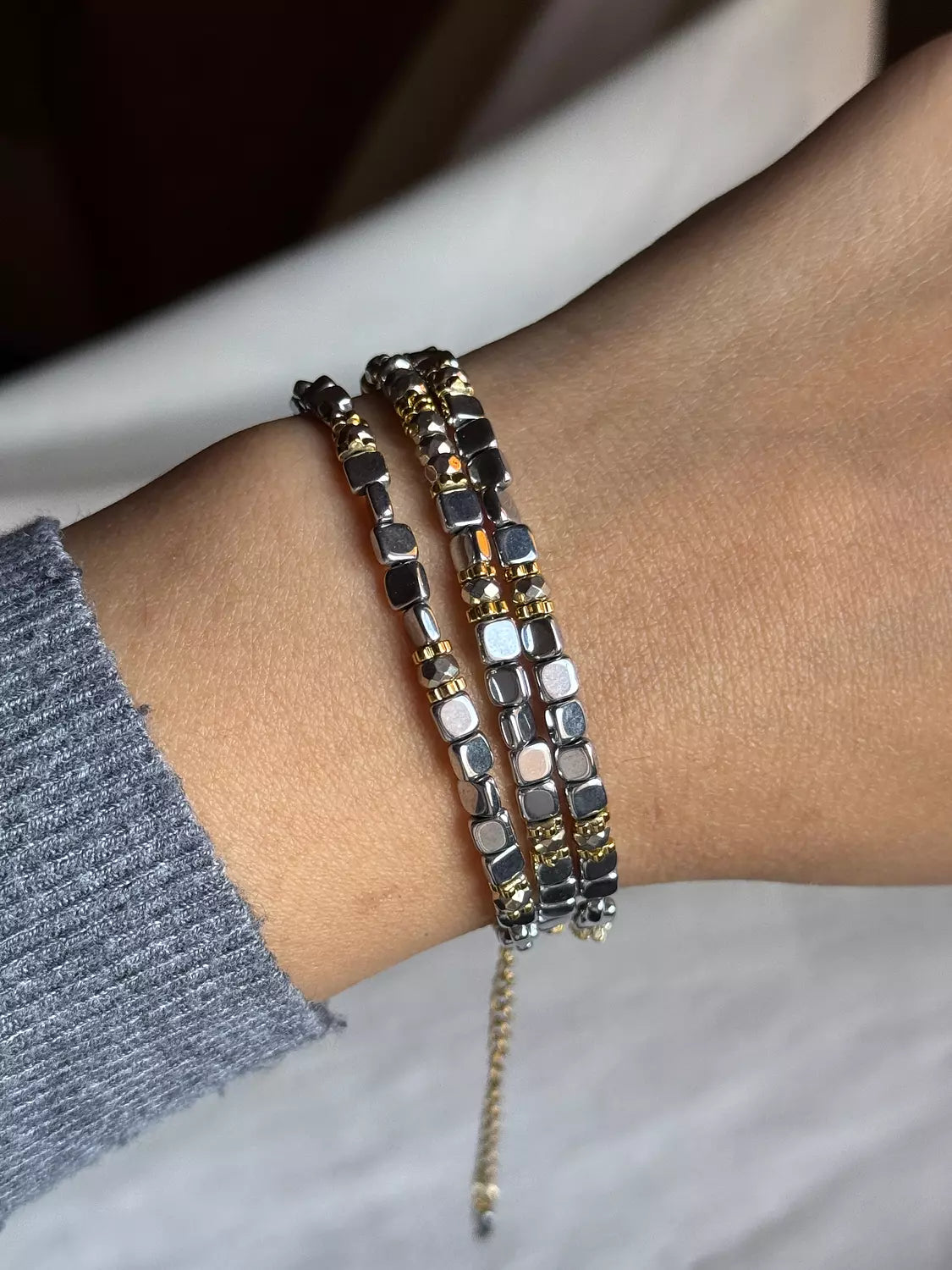 Hematite Necklace " Without Letter  "