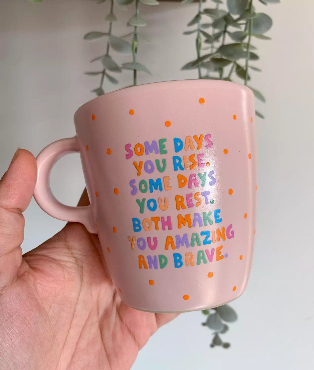 Amazing & Brave Mug "Quote Only"
