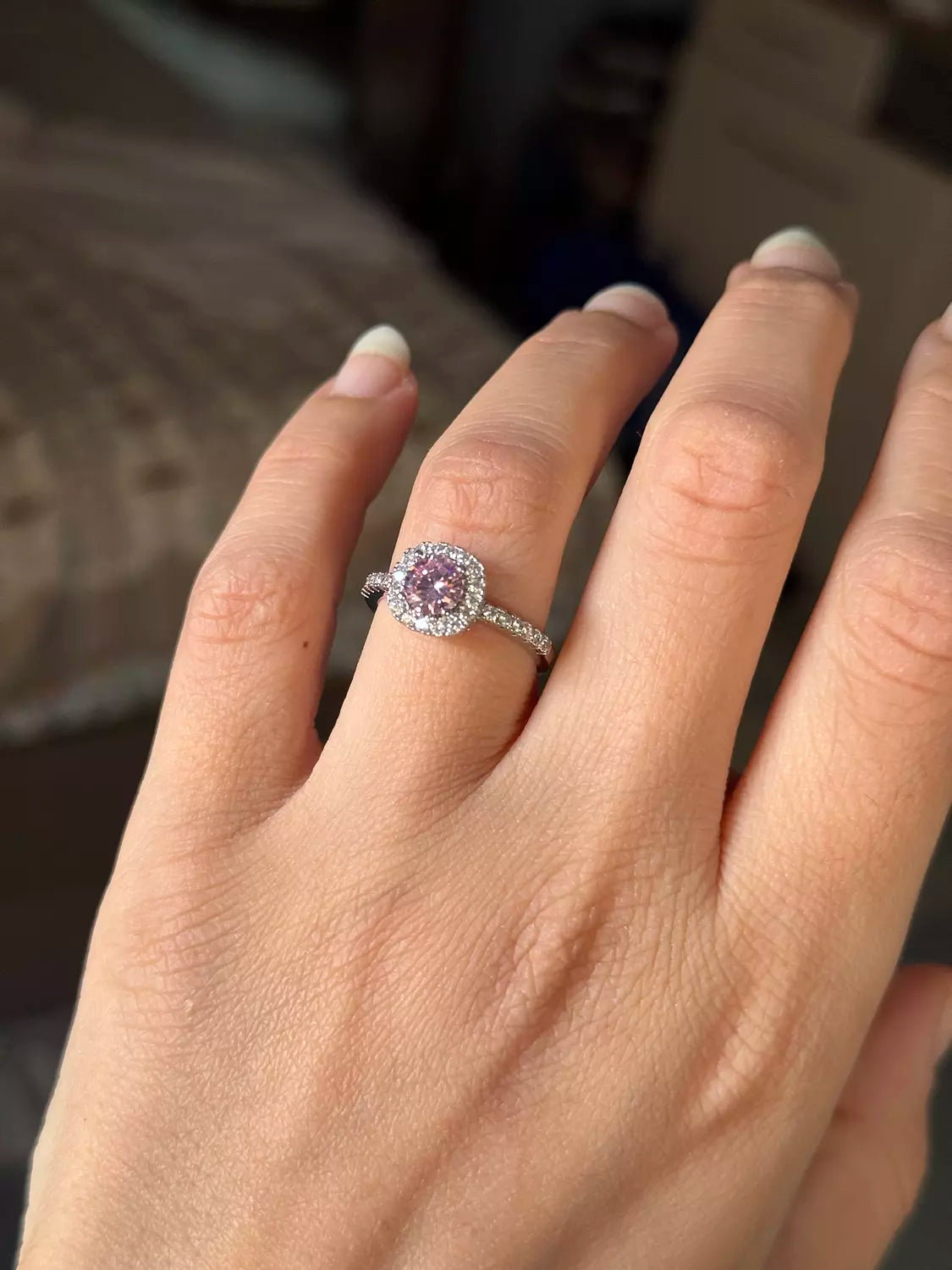 Solitaire Silver Ring