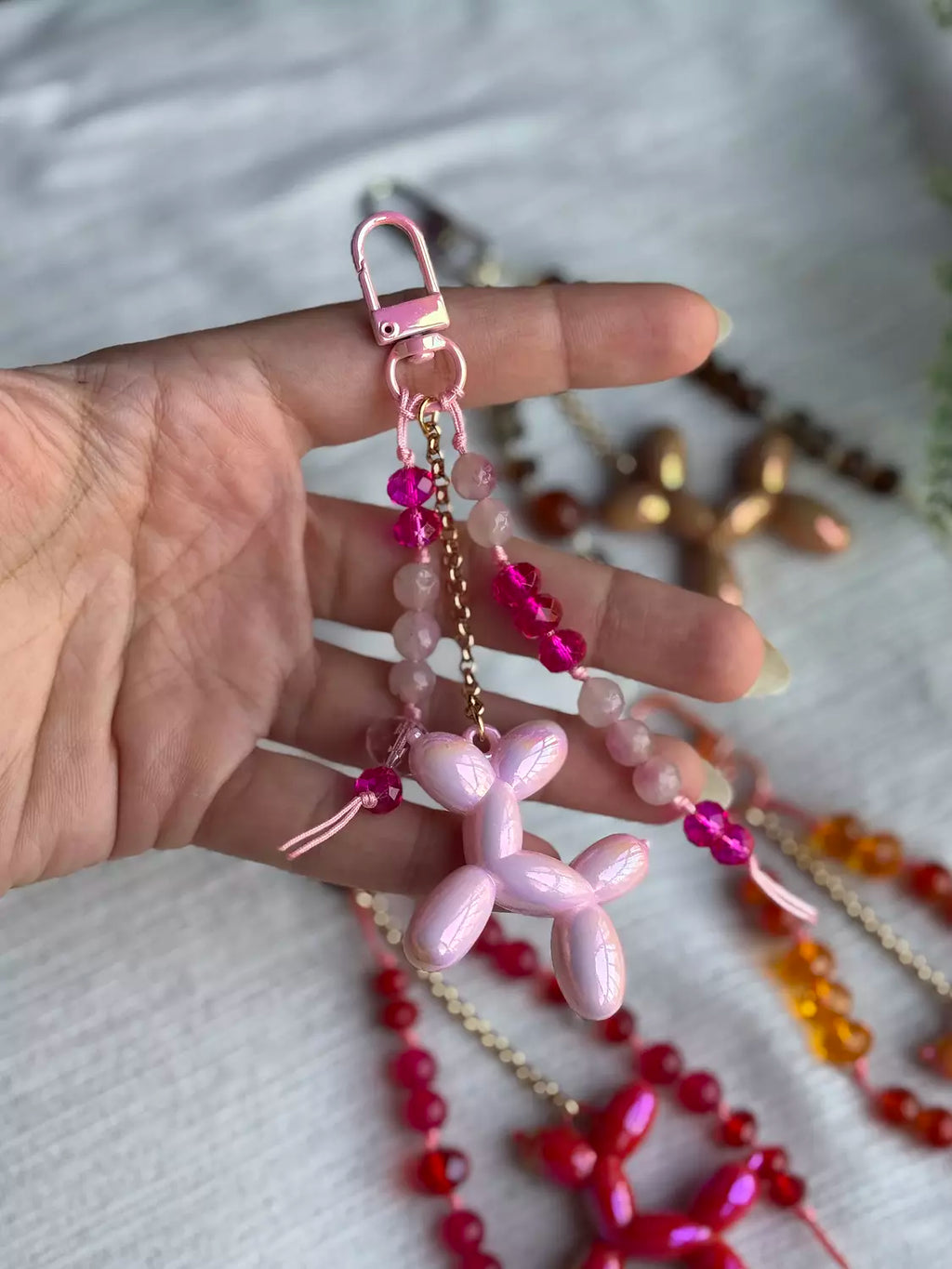 Large Balloon Dog Bag Charm " Set 1"