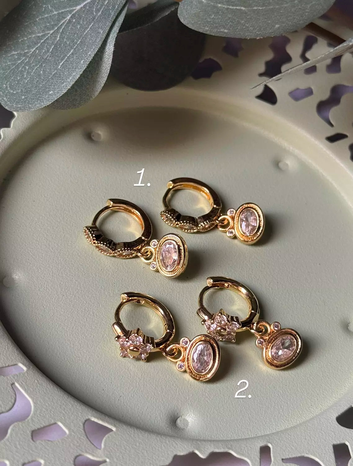 Elegant White Earring