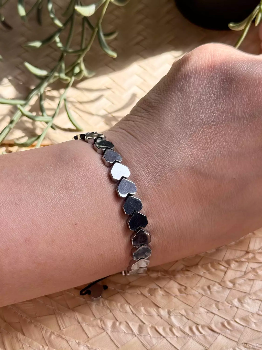 Hematite Silver Bracelet