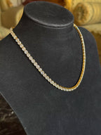  Gold Tennis Necklace