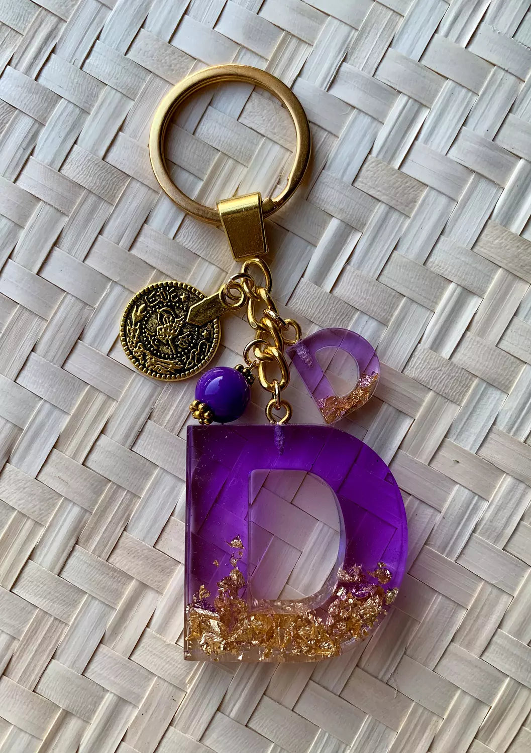 Letter ( D ) Keychain