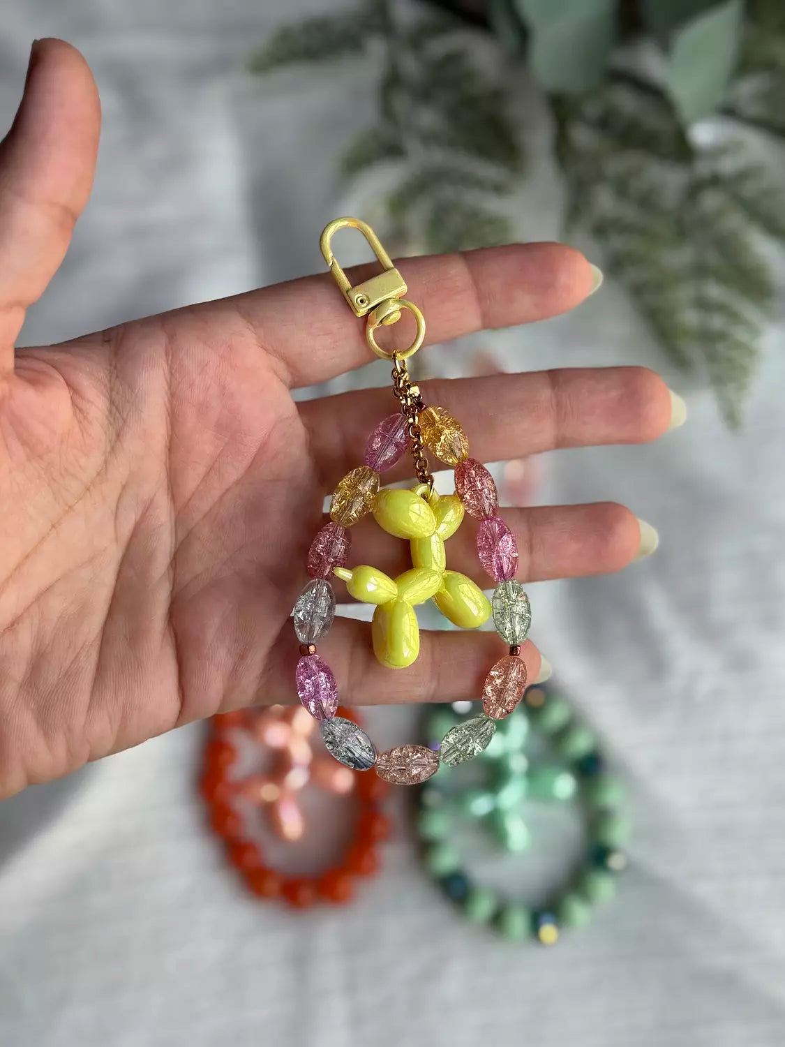 Small Balloon Dog Bag Charm " Set 1"